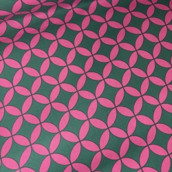 beschichtete Baumwolle Abstrakt pink grün Poppy 