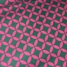 beschichtete Baumwolle Abstrakt pink grün Poppy 