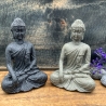 Handgefertigte Buddha Figur aus Naturstein/Sand/Harz