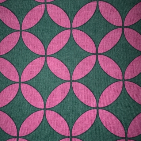 beschichtete Baumwolle Abstrakt pink grün Poppy 