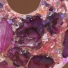 Handmade Epoxidharz Anhänger mit Kordelkette Unikat Tropfenform 
