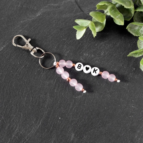 Initialen • Schlüsselanhänger Perlen | Farbwahl | Geschenk