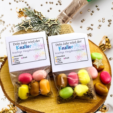 Silvestergeschenk- Silvester Mitbringsel- Neujahrsgruß- Neujahr