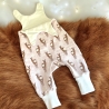 Set Babystrampler Rehkitz Herz Schneeflocken Strampler ohne Füße