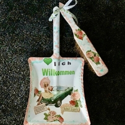 Kehrbesen Set - handmade - Einzug - Unikat - Oldtimer 