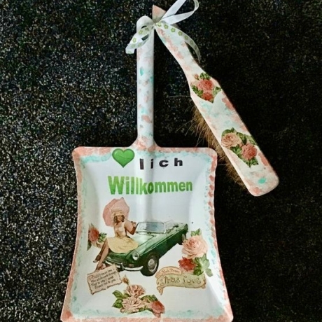 Kehrbesen Set - handmade - Einzug - Unikat - Oldtimer 