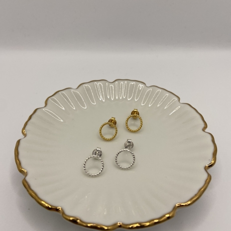 Marigria - 925/- Sterling Silber Ohrstecker „Círculo“