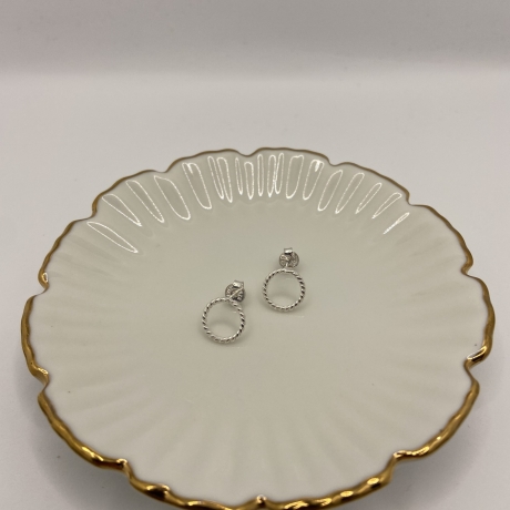 Marigria - 925/- Sterling Silber Ohrstecker „Círculo“