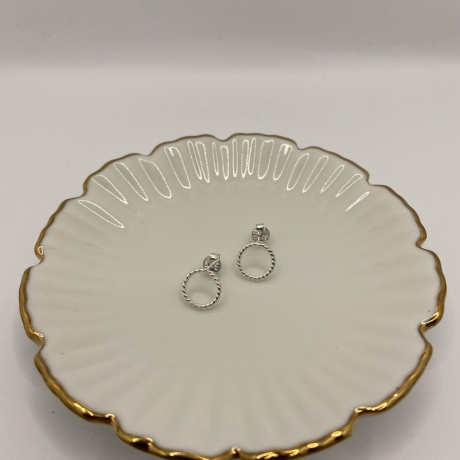 925/- Sterling Silber Ohrstecker „Círculo“