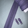 Reißverschluss 5mm & Zipper - violett lila & Schieber 