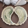 Handgefertigte Epoxidharz-Schälchen Engelsflügel Form – 2er-Set