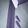 Reißverschluss 5mm & Zipper - violett lila & Schieber 