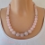 Edelstein Kette Rosenquarz Perlenkette Collier