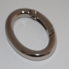 Karabiner silber ovale Form Ellipse Oval-Ring klein