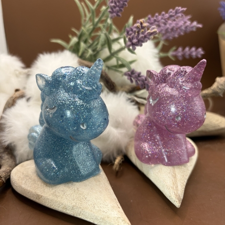 – Deko Einhörner aus Epoxidharz (Handmade)