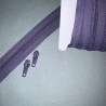 Reißverschluss 5mm & Zipper - violett lila & Schieber 