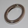 Karabiner silber ovale Form Ellipse Oval-Ring klein