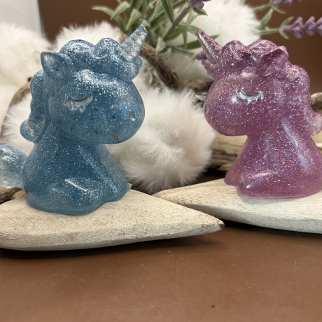 – Deko Einhörner aus Epoxidharz (Handmade)