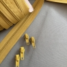 Reißverschluss 5mm & Zipper - senf senfgelb Schieber 