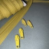 Reißverschluss 5mm & Zipper - senf senfgelb Schieber 