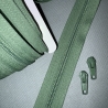 Reißverschluss 5mm & Zipper - grün  