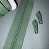 Reißverschluss 5mm & Zipper - grün  