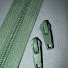 Reißverschluss 5mm & Zipper - grün  