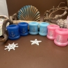 Handmade Kerzenhalter aus Epoxidharz Maritimes Design