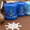 Handmade Kerzenhalter aus Epoxidharz Maritimes Design