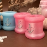 Handmade Kerzenhalter aus Epoxidharz Maritimes Design