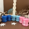 Handmade Kerzenhalter aus Epoxidharz Maritimes Design