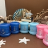 Handmade Kerzenhalter aus Epoxidharz Maritimes Design