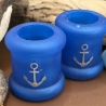Handmade Kerzenhalter aus Epoxidharz Maritimes Design