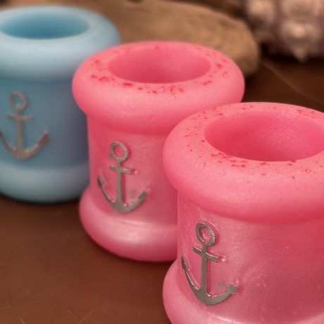 Handmade Kerzenhalter aus Epoxidharz Maritimes Design