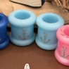 Handmade Kerzenhalter aus Epoxidharz Maritimes Design
