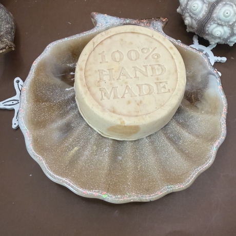 Handmade Seifenschale „Ocean Shell“ aus Epoxidharz