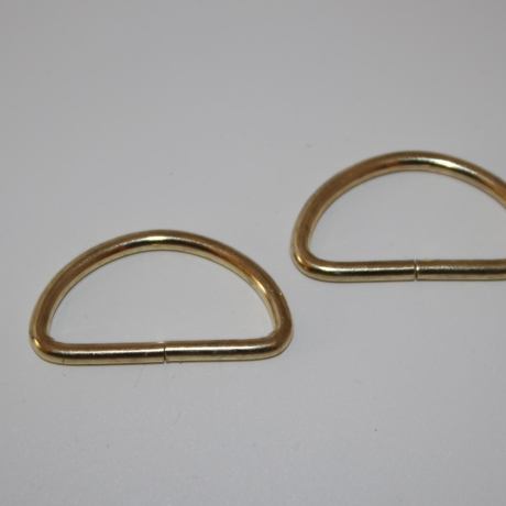 D-Ring 30 mm gold 2 Stück D-Ringe