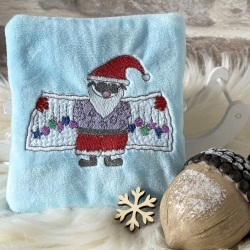 Stickdatei Kugeldealer Solo Weihnachtsmann mit Kugeln ab 10x10cm Stickdatei Kugeldealer Solo Weihnachtsmann mit Kugeln ab 10x10cm