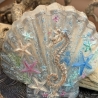 Maritime Deko Neu Resin 3teilig Muscheln und Schildkröte 