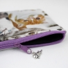 Kätzchen Tasche gefüttert Kosmetik Ladekabel USB Stick Kopfhörer