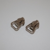 4x Zipper Schieber Deko-Schieber silber 5mm RE