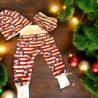 Weihnachtsoutfit klassisch rot-weiß gestreift I Nikolaus im Bully