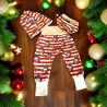 Weihnachtsoutfit klassisch rot-weiß gestreift I Nikolaus im Bully