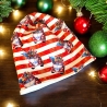 Weihnachtsoutfit klassisch rot-weiß gestreift I Nikolaus im Bully