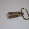 2x Karabinerhaken 30 mm silber Karabiner für Taschen