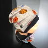 Beanie Mütze mit Schal Kinder Pandabären Mütze Schal Set grau 