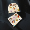 Beanie Mütze mit Schal Kinder Pandabären Mütze Schal Set grau 