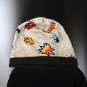 Beanie Mütze mit Schal Kinder Pandabären Mütze Schal Set grau 