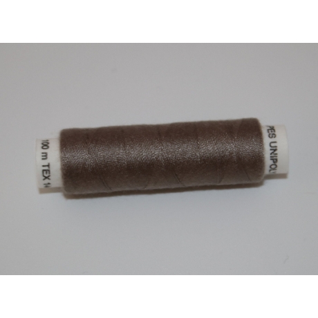 2x Nähgarn mittelbraun 100 m - Polyester .. braun