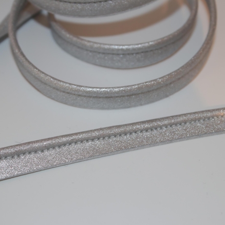 Paspelband silber 12 mm Biesenband silber